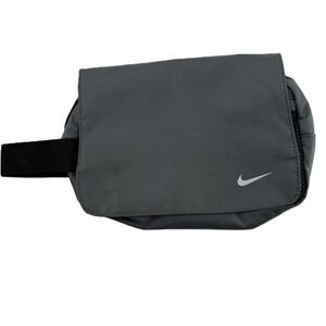 Nike Toiletry Bag Mens Gray Nylon Utility Dopp Kit Travel Case Vintage Y2K